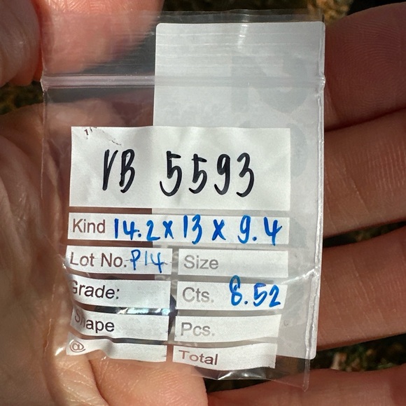 8.52ct Freeform Peacock Black Baroque Keshi Free Form Pearl Drilled Pearl - Picture 5 of 17